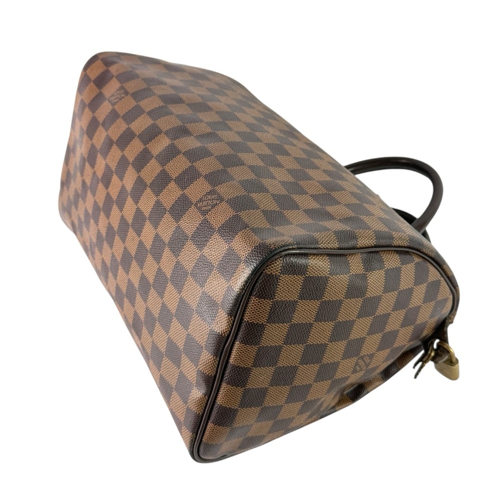 LOUIS VUITTON Brown Canvas Damier Ebene Speedy 30 Made in France - Picture 17 of 17